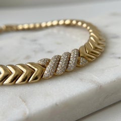 Van Cleef & Arpels - Collana con diamanti in oro giallo 18 carati da 4,00 carati A Link