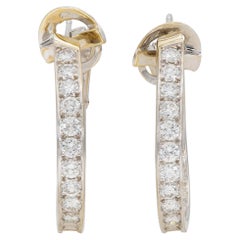 Van Cleef & Arpels 4.00 Carat Diamond Hoop Earrings
