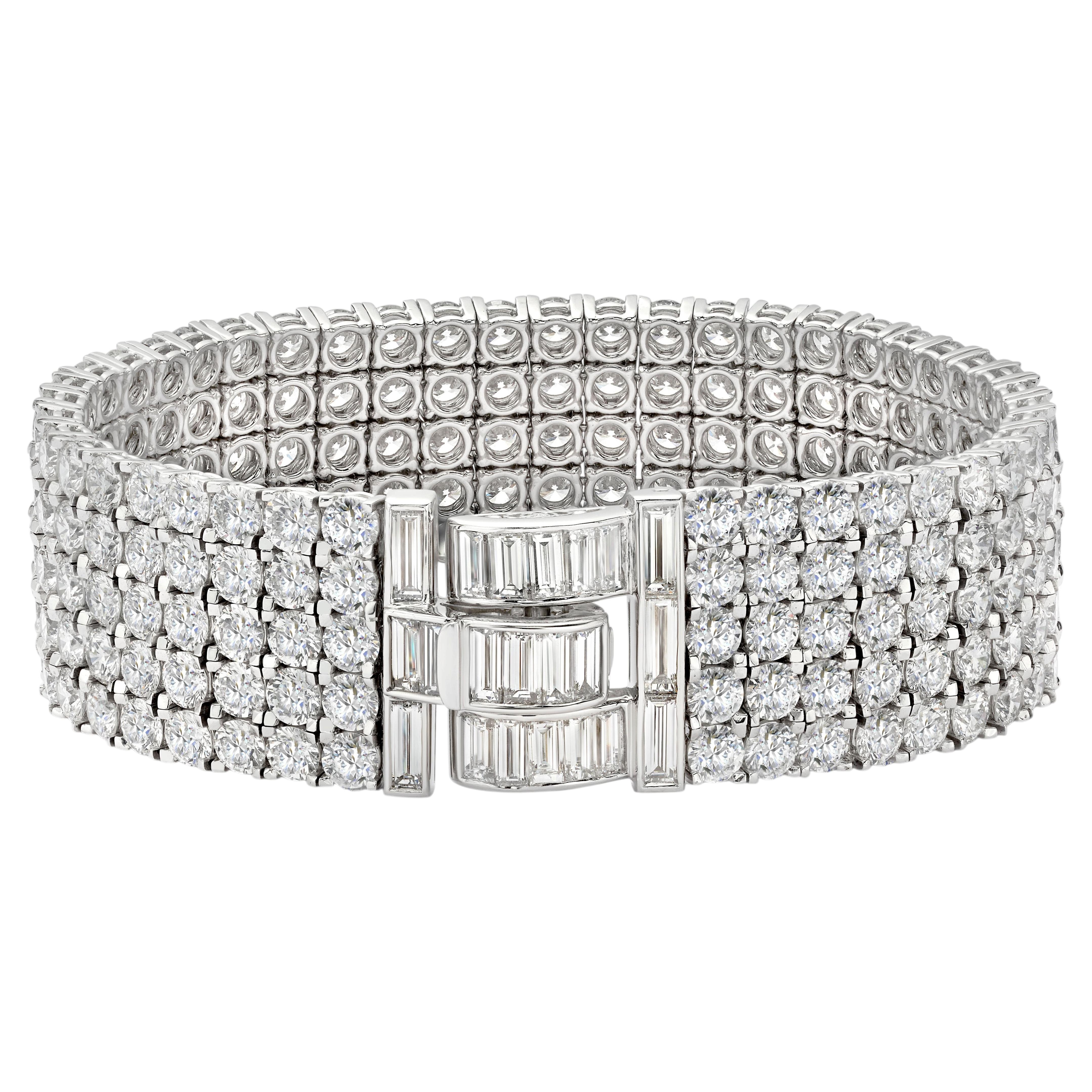 Van Cleef & Arpels 40ct Diamond Ribbon Armband