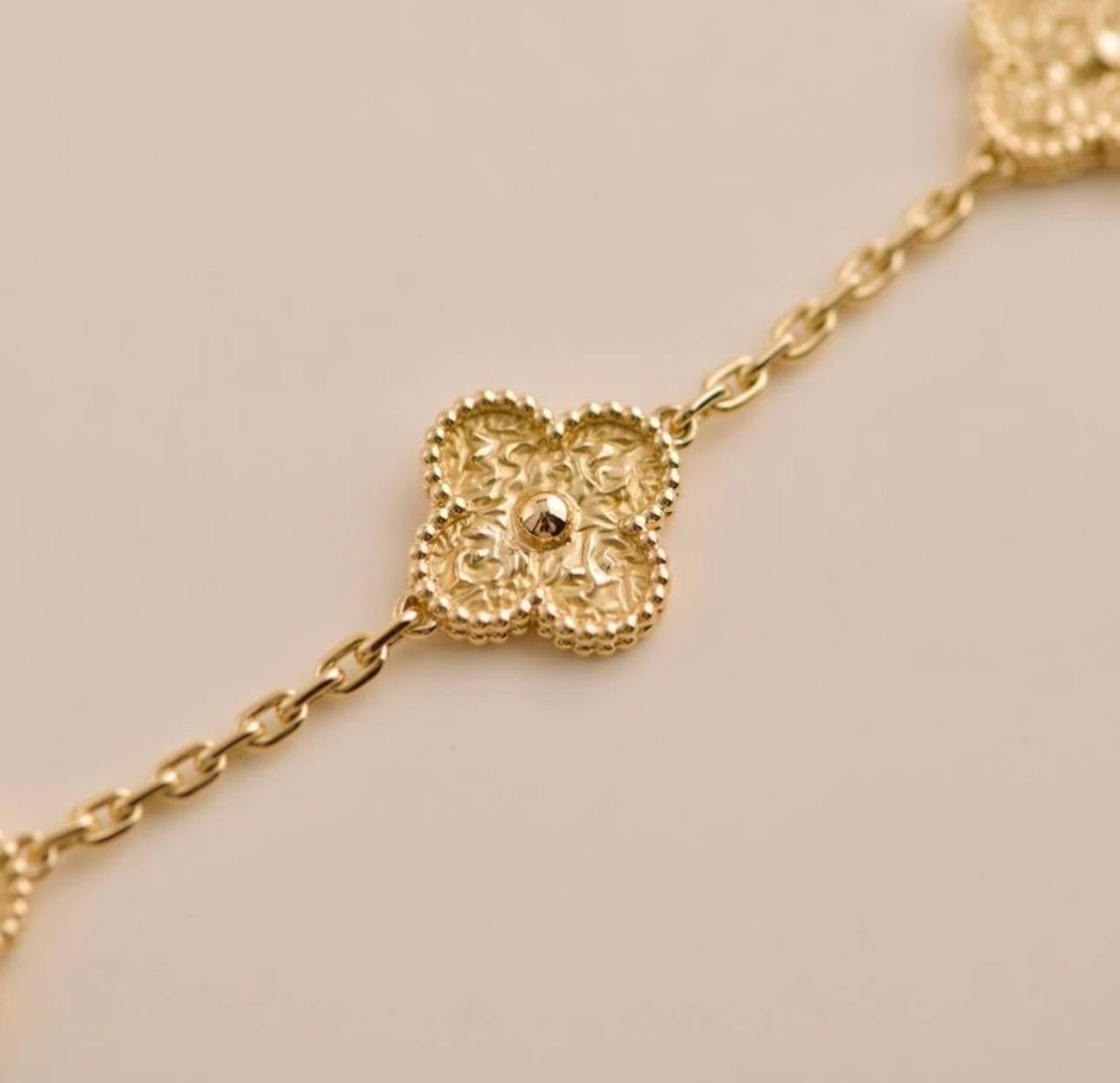 van cleef alhambra 5 motif bracelet