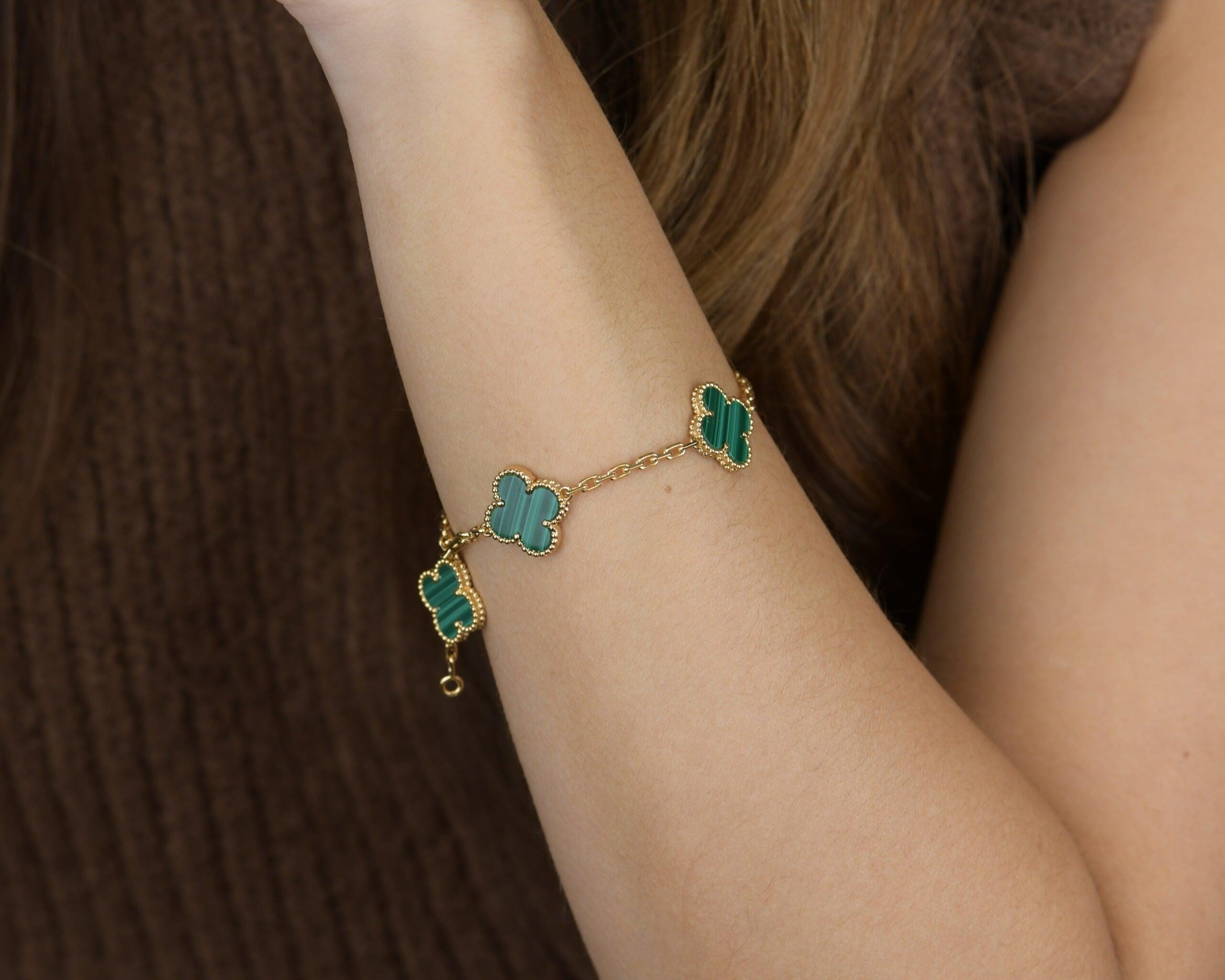 van cleef bracelet emerald