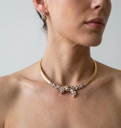 Van Cleef & Arpels 5.40 Carat Diamond Necklace and Earrings Set