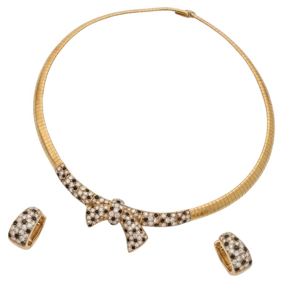 Van Cleef & Arpels - Collier et boucles d'oreilles en diamants de 5,40 carats