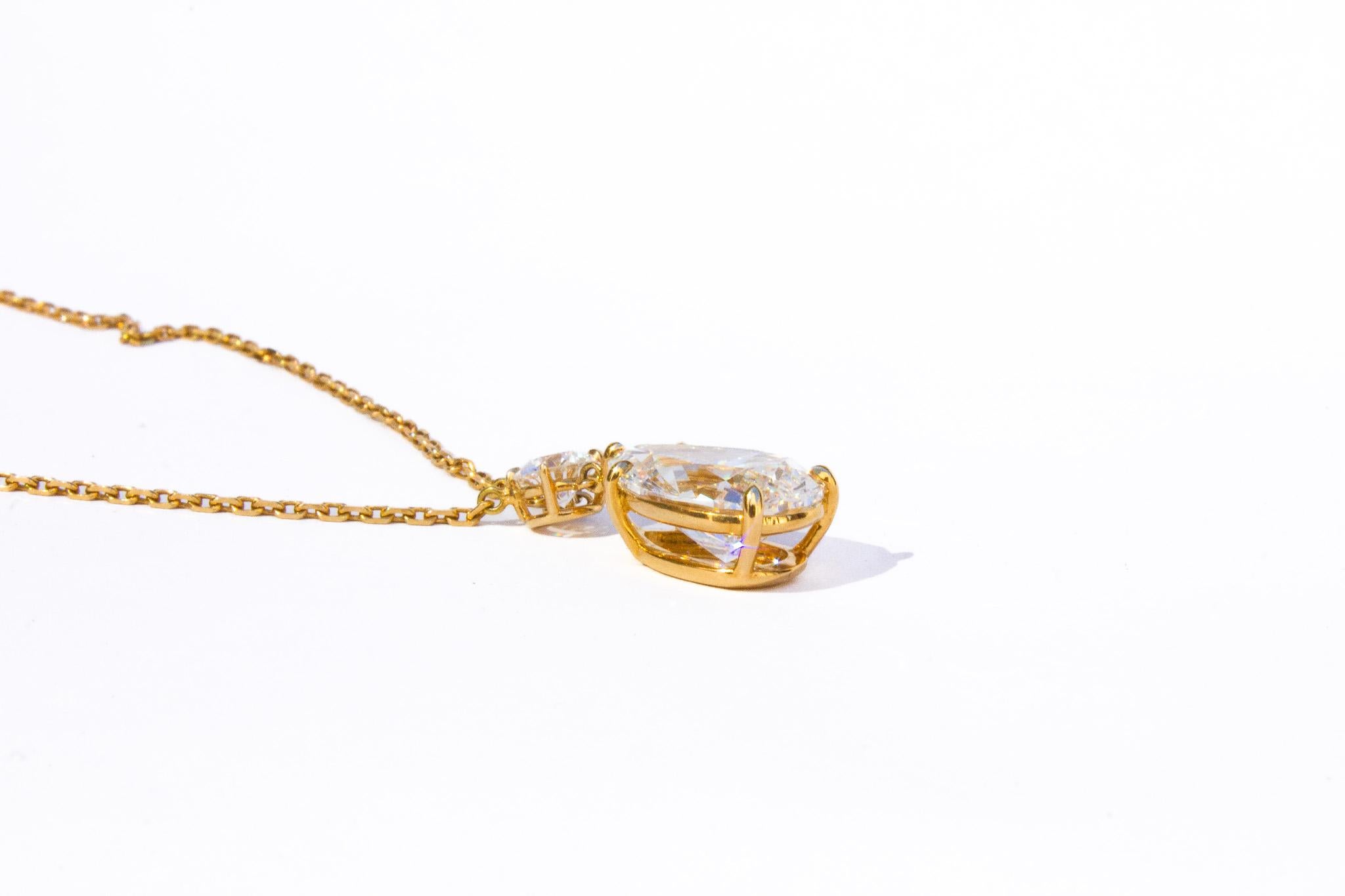 Van Cleef & Arpels Collana con diamanti a forma di pera da 5,80 carati In condizioni Nuovo in vendita a New York, NY