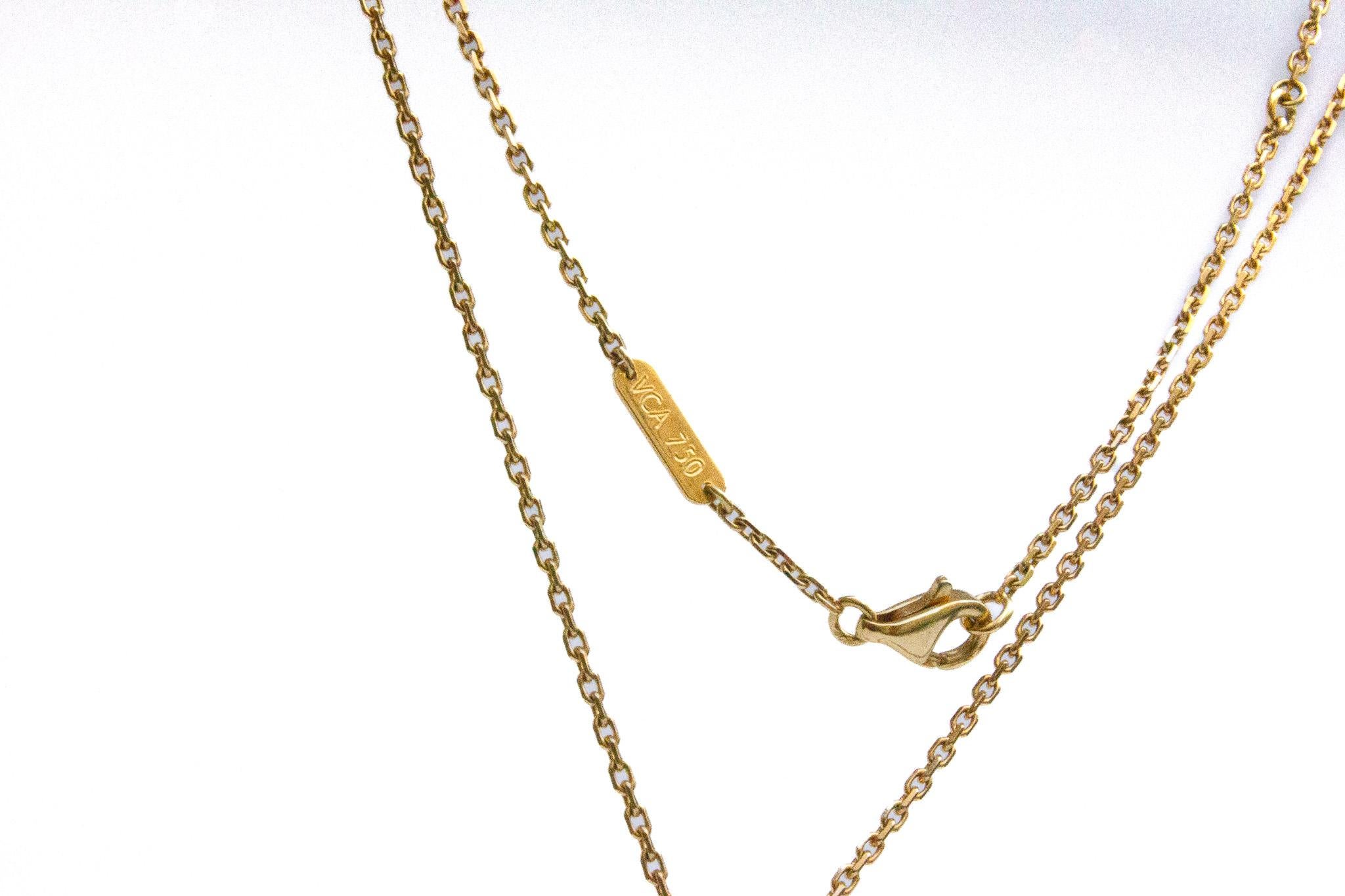 Van Cleef & Arpels Collana con diamanti a forma di pera da 5,80 carati in vendita 1