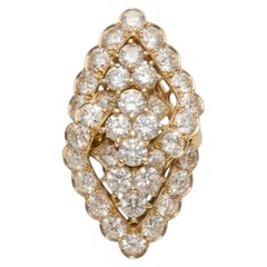 Van Cleef & Arpels 6 Carat Diamond Cocktail Ring in 18K Gold