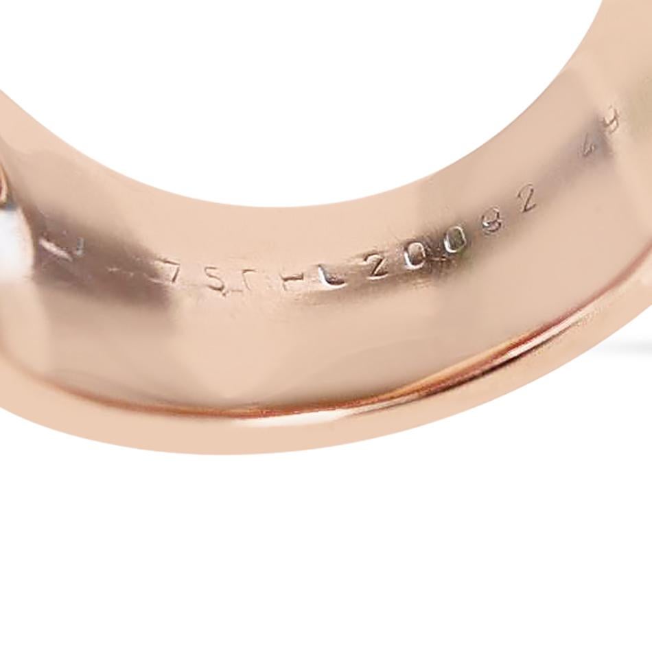 Van Cleef & Arpels 6.10 Ct. Pink Sapphire Swerve Cocktail Ring, 18K Rose Gold In Excellent Condition For Sale In New York, NY