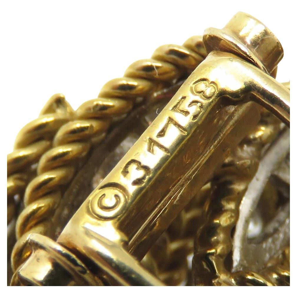 Van Cleef & Arpels 7 Carats Diamond 18k Yellow Gold brooch In Excellent Condition For Sale In Chicago, IL