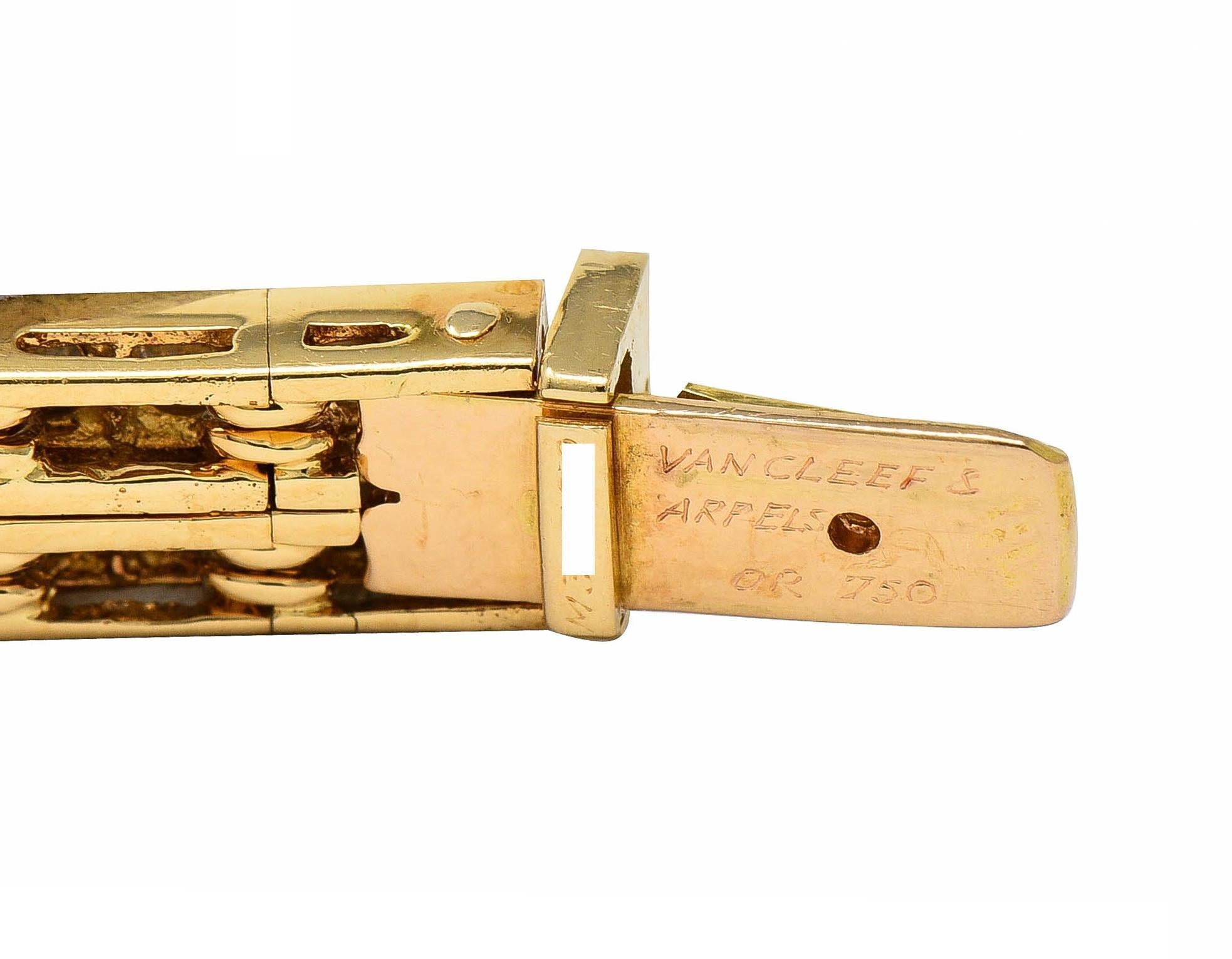 Van Cleef & Arpels 72.35 CTW Rubí Diamante Oro 18K Collar Vintage en V en venta 1