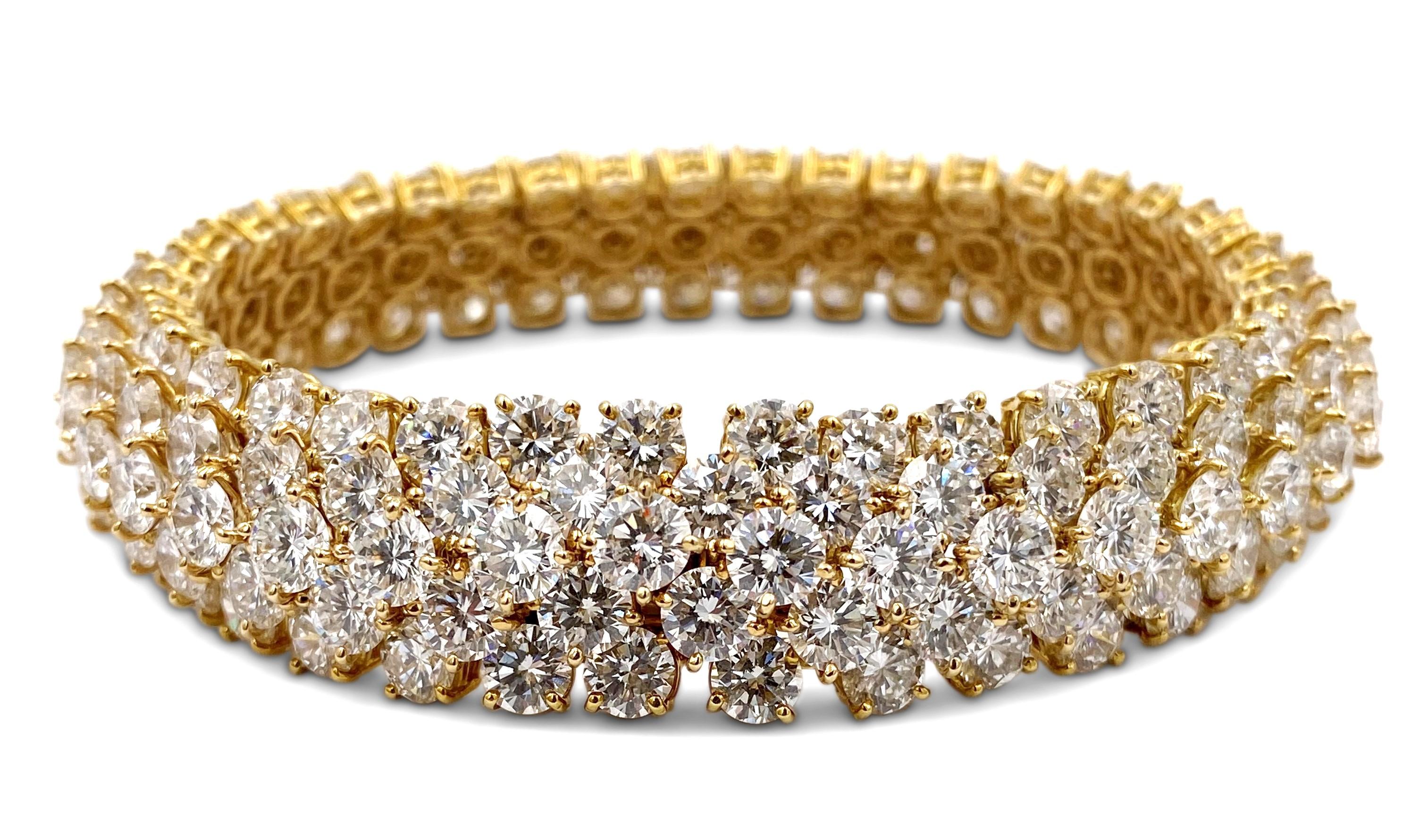 Round Cut Van Cleef & Arpels À Cheval Diamond Bracelet