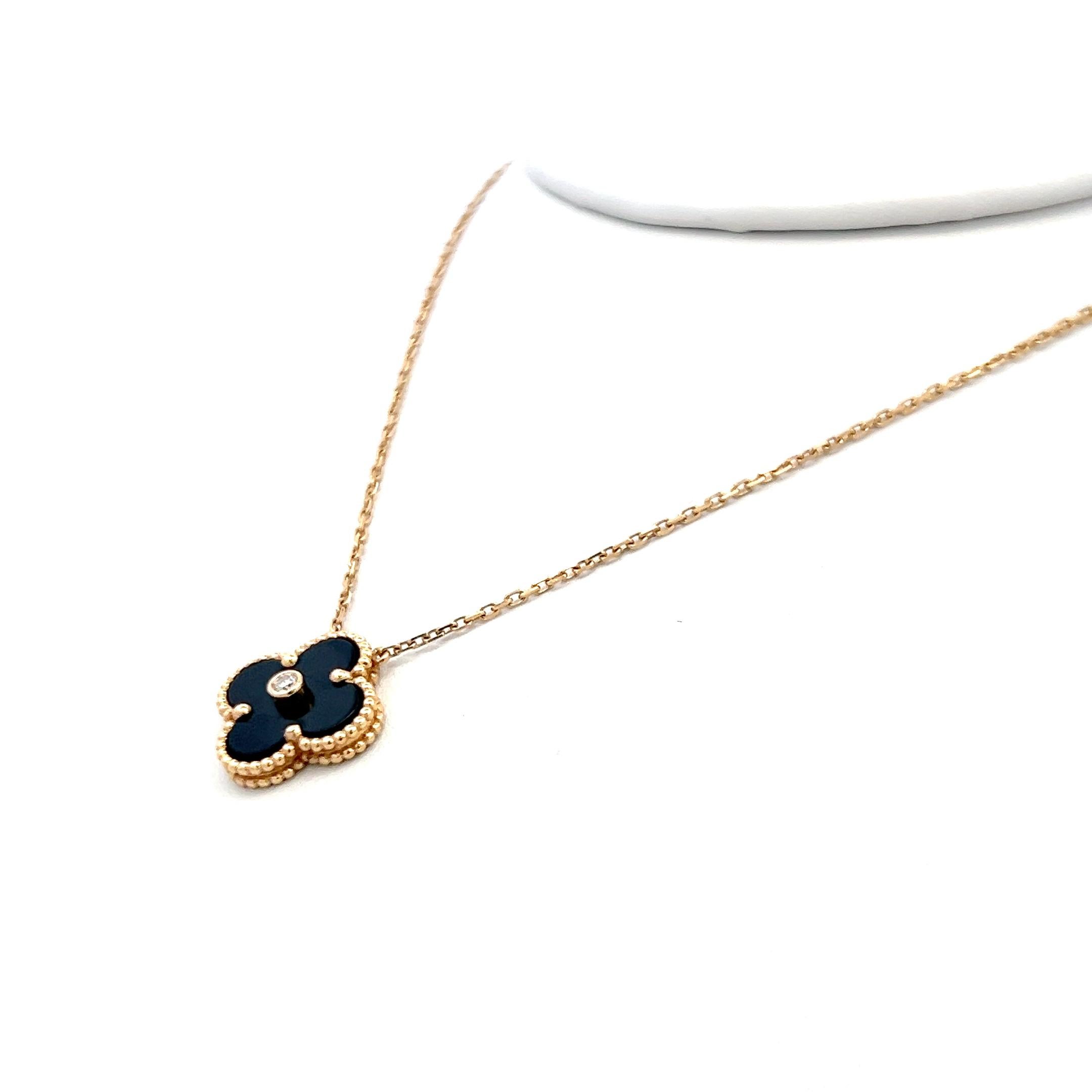Designer:
Van Cleef & Arpels
Title:
Van Cleef & Arpels 0.02 Carat Round Brilliant E VS Diamond 18 Karat Yellow Gold Pendant Necklace
Style:
Pendant
Metal:
18 Karat Yellow Gold
Gemstone 1:
0.02 Carat Diamond
Number of