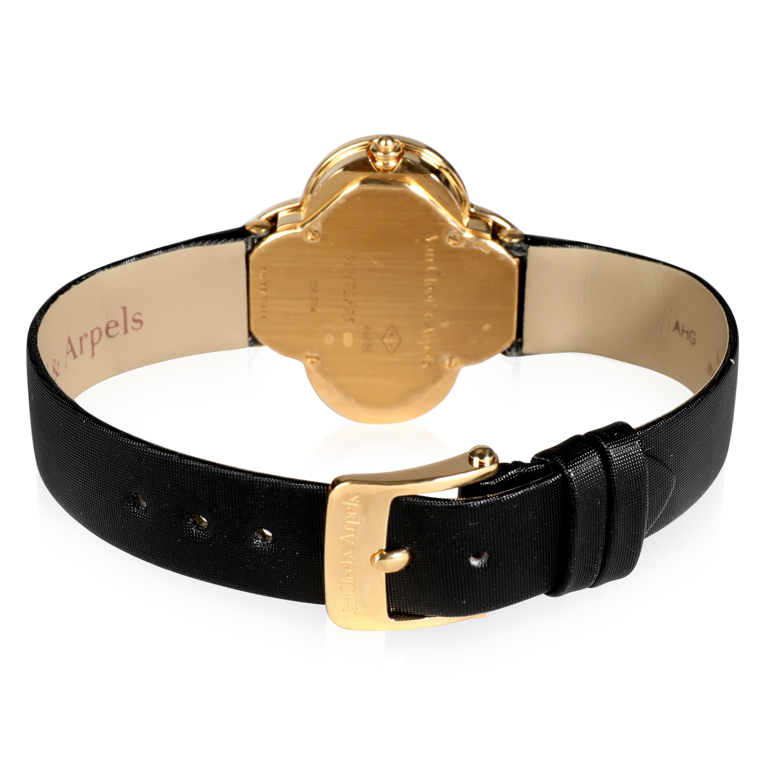 Van Cleef & Arpels Alhambra 136374 Women's Watch in 18kt Yellow Gold

SKU: 114102

PRIMARY DETAILS
Brand: Van Cleef & Arpels
Model: Alhambra
Country of Origin: Switzerland
Movement Type: Quartz: Battery
Year of Manufacture: 2010-2019
Condition: