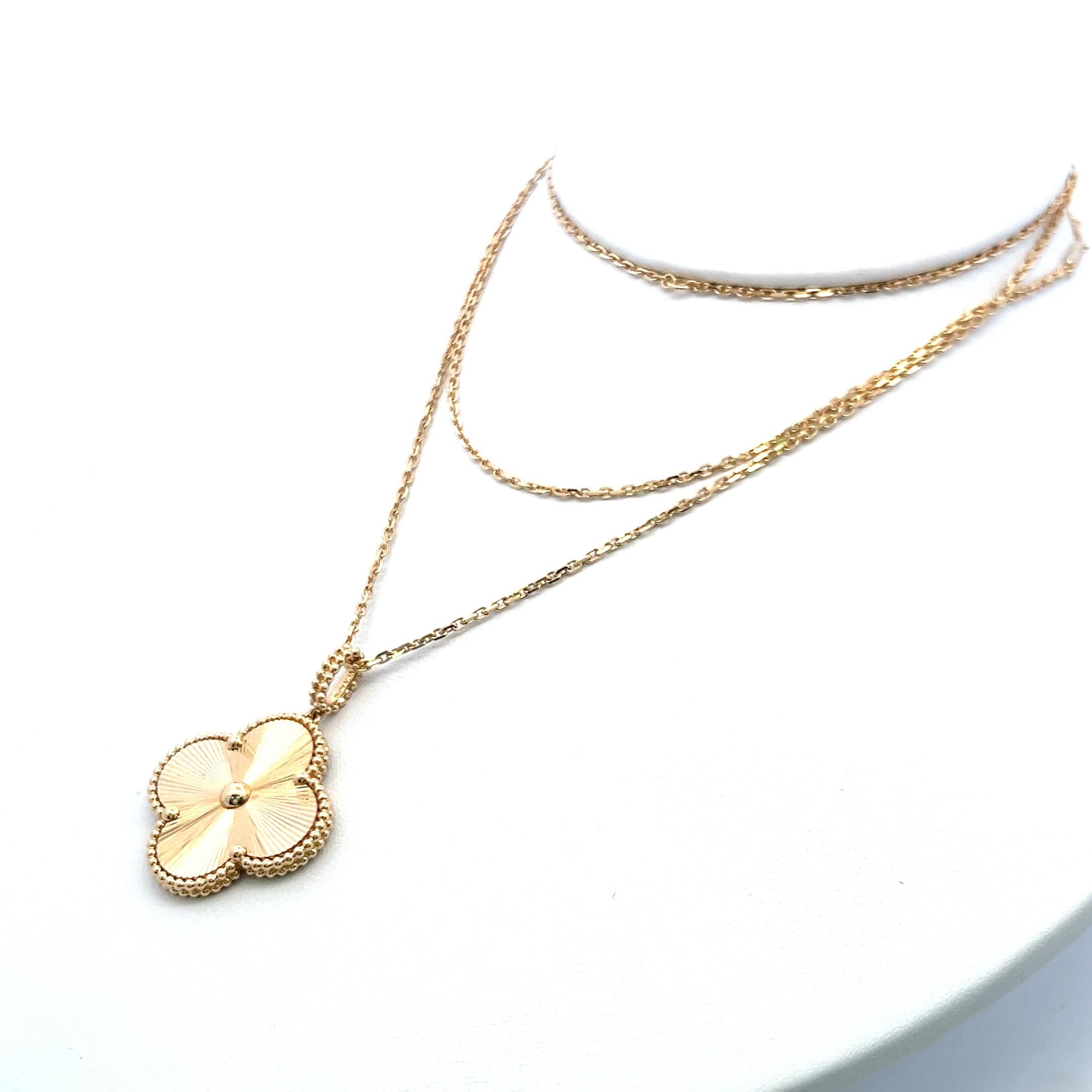 Designer:
Van Cleef & Arpels
Title:
Van Cleef & Arpels 18 Karat Yellow Gold Pendant Necklace
Style:
Pendant
Metal:
18 Karat Yellow Gold
Dimension:
35 IN
Weight:
21.6 Grams
Condition:
Vintage And Estate
Product ID:
5J1404
Note:
Please note that all