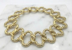 Van Cleef & Arpels Alhambra 18K Gold Diamond Necklace