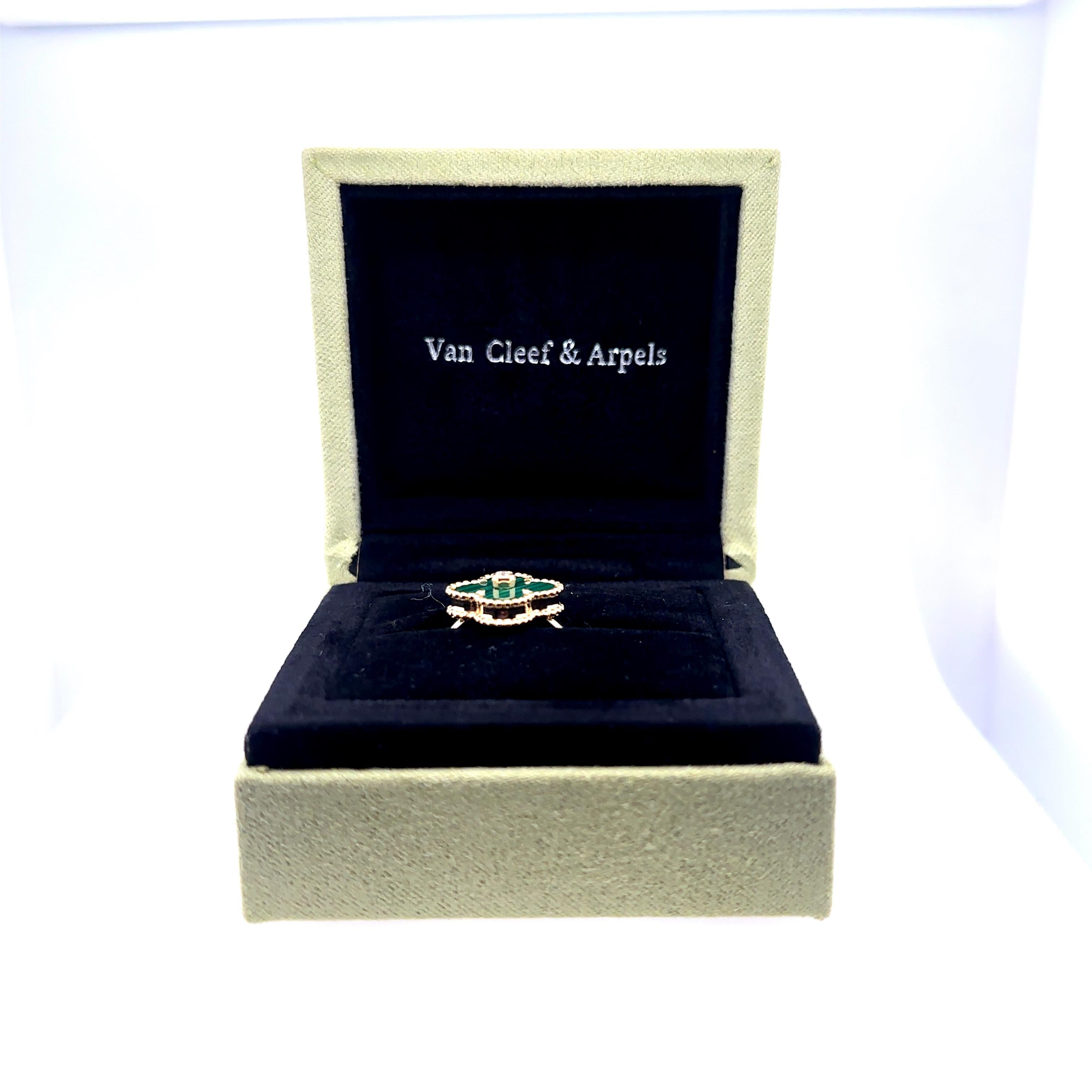 Van Cleef & Arpels Alhambra 18k Gold & Diamond Ring 1