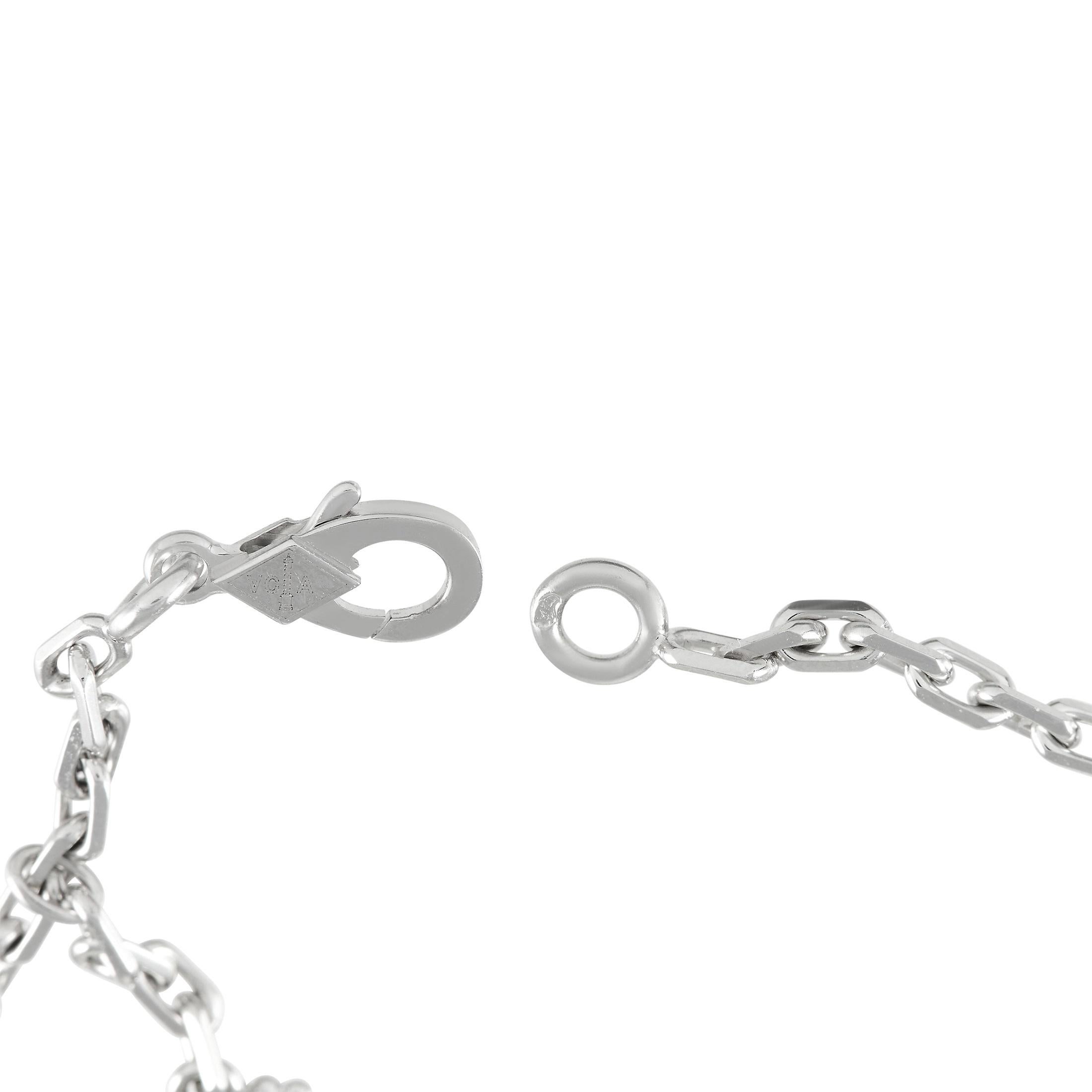 alhambra necklace white gold