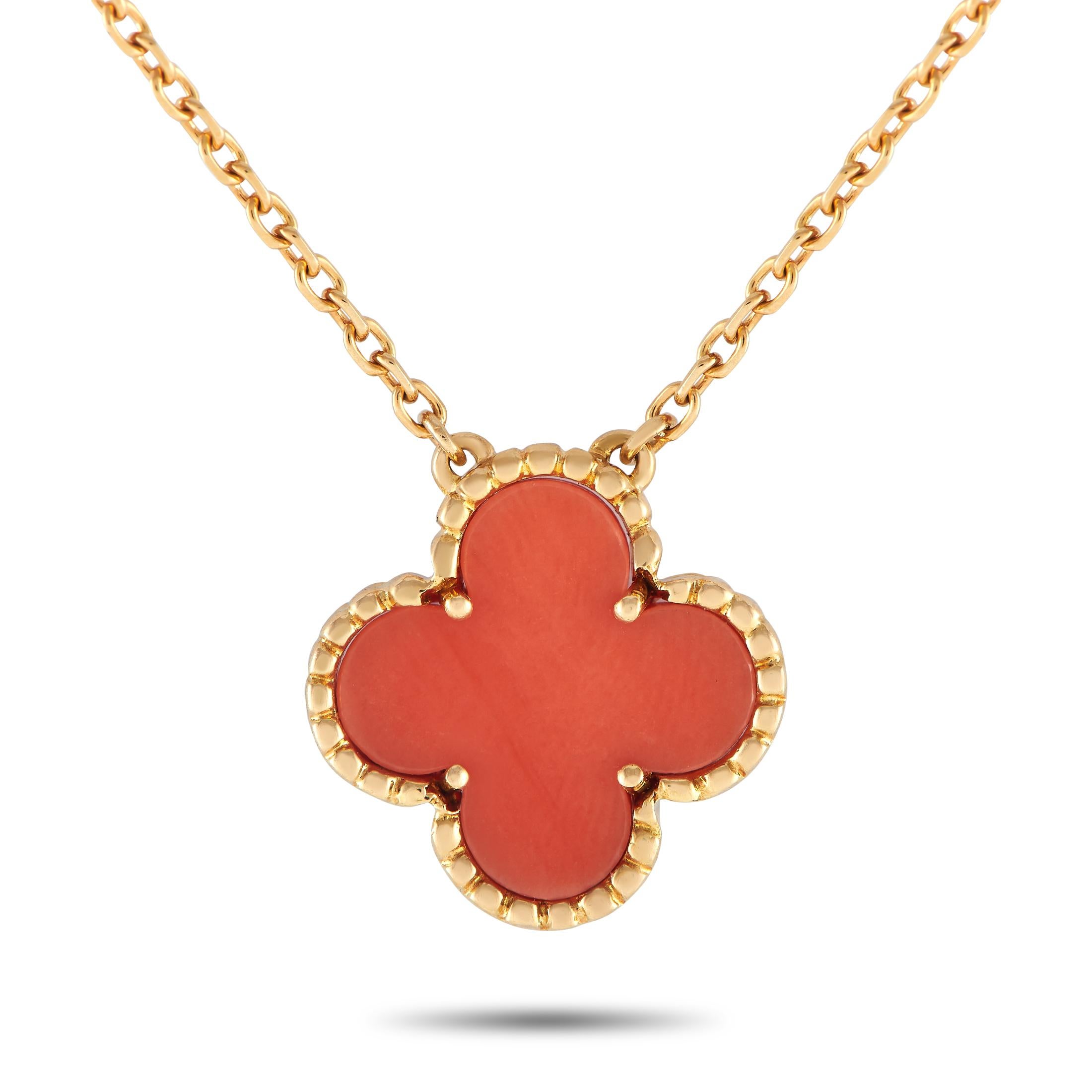 van cleef red necklace