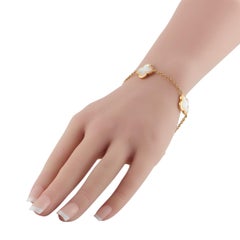 Van Cleef & Arpels Alhambra Pulsera de madreperla de oro amarillo de 18 quilates VC07-122625