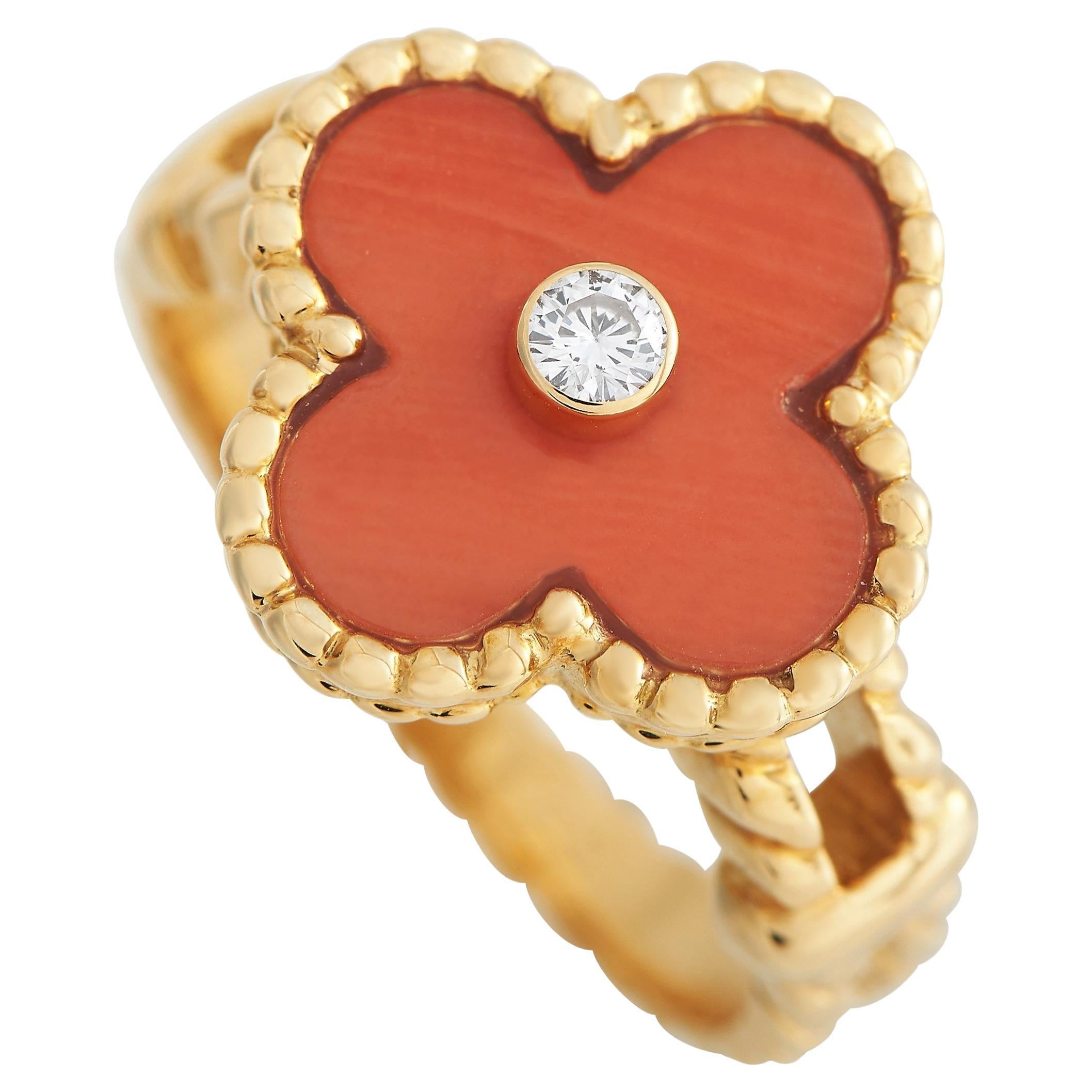 Van Cleef & Arpels Alhambra 18K Yellow Gold Ring