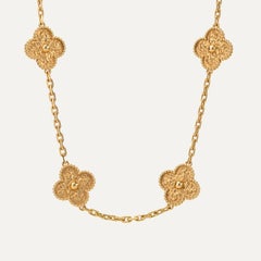 Van Cleef & Arpels Alhambra 18kt Gold Ten Motif Necklace, 21st century