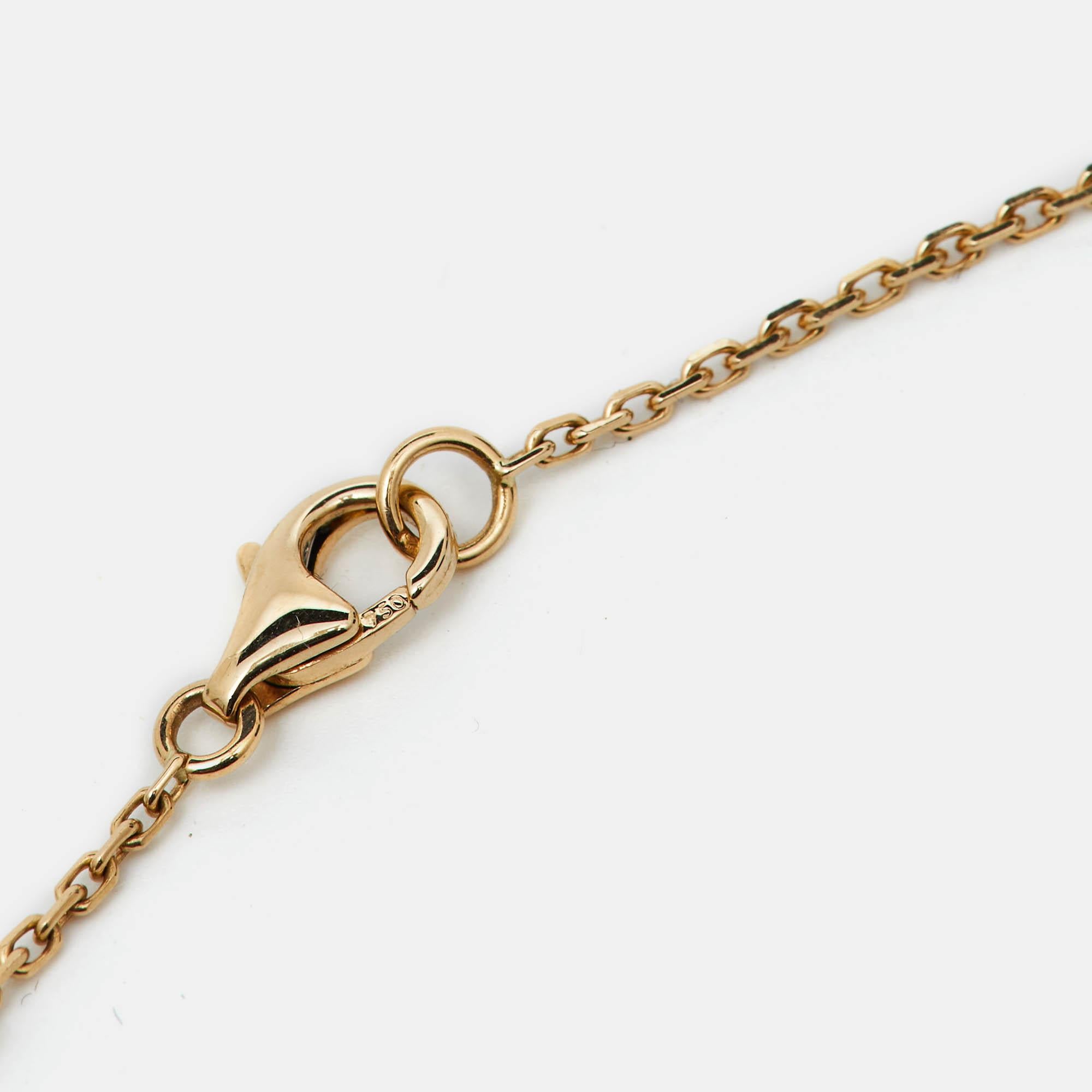 Women's Van Cleef Arpels Alhambra 2013 Holiday Ltd. Edition Diamond 18k Gold Necklace