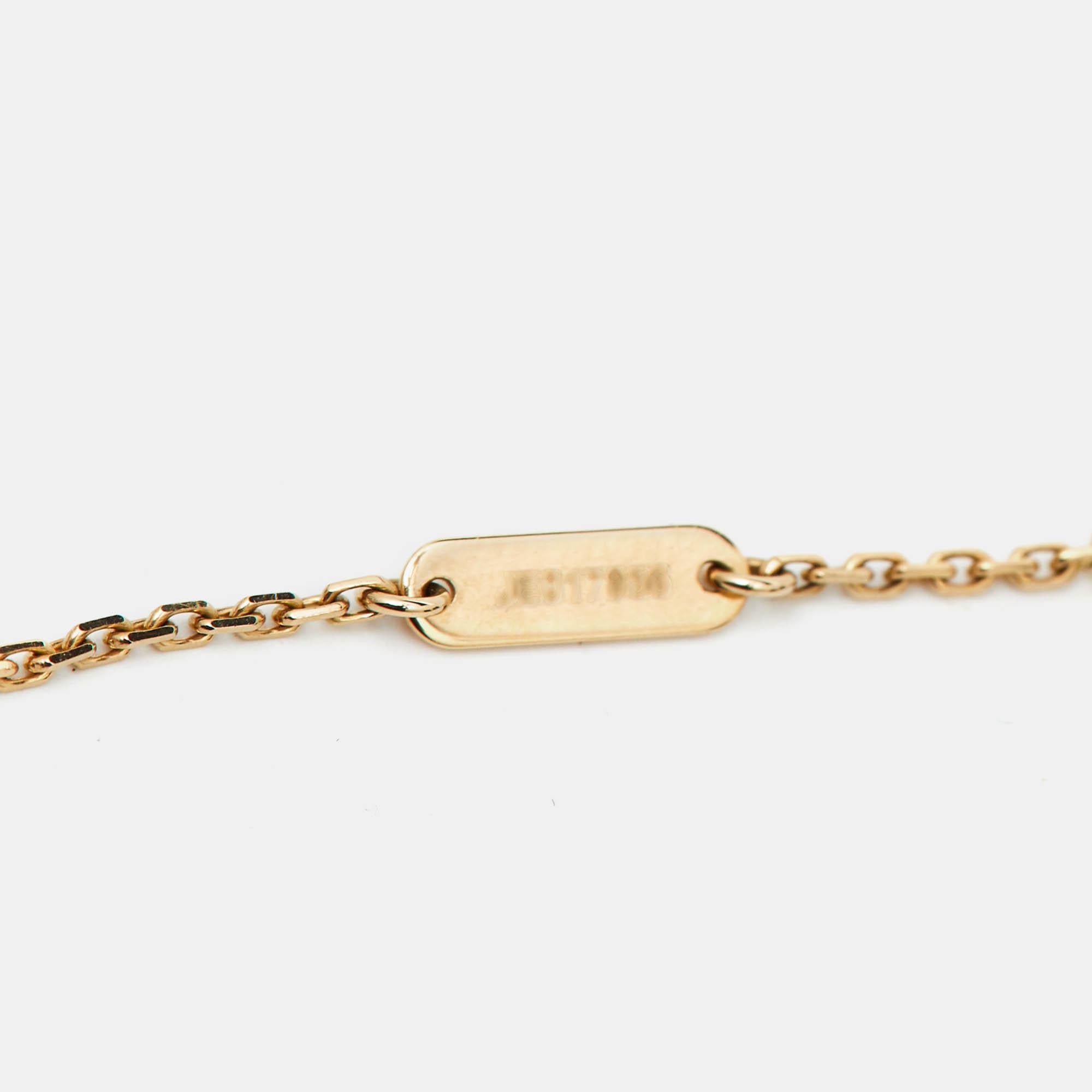 Van Cleef Arpels Alhambra 2013 Holiday Ltd. Edition Diamond 18k Gold Necklace 2