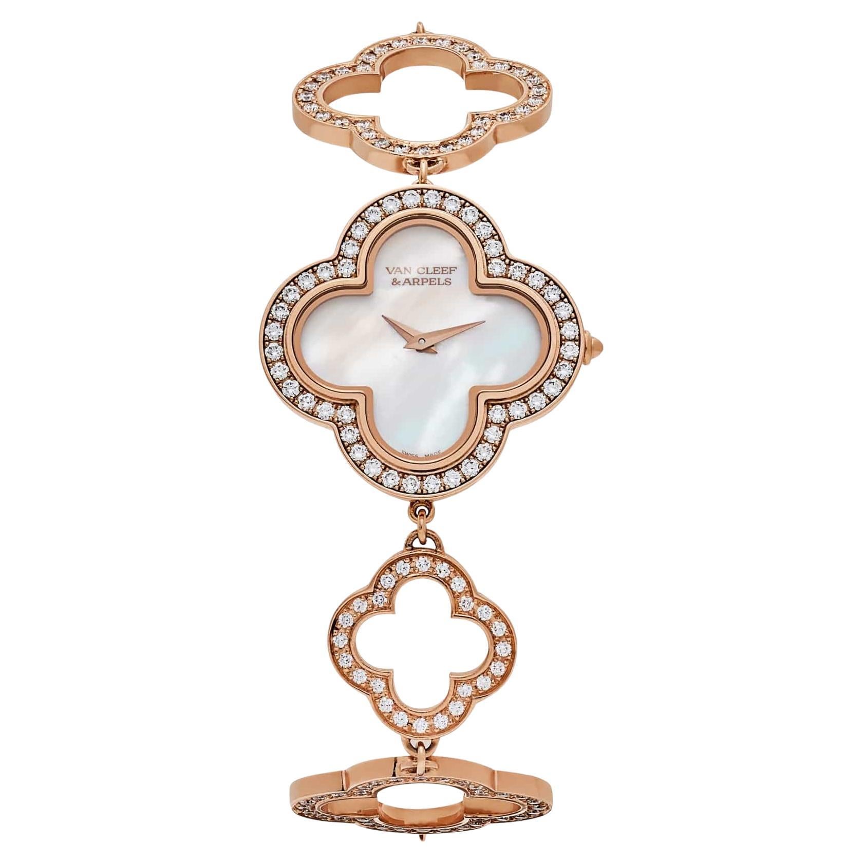Van Cleef & Arpels Alhambra 2365149 Vintage rose or blanc nacre