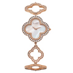 Van Cleef & Arpels Alhambra 2365149 Vintage Rose Gold White Mother of Pearl