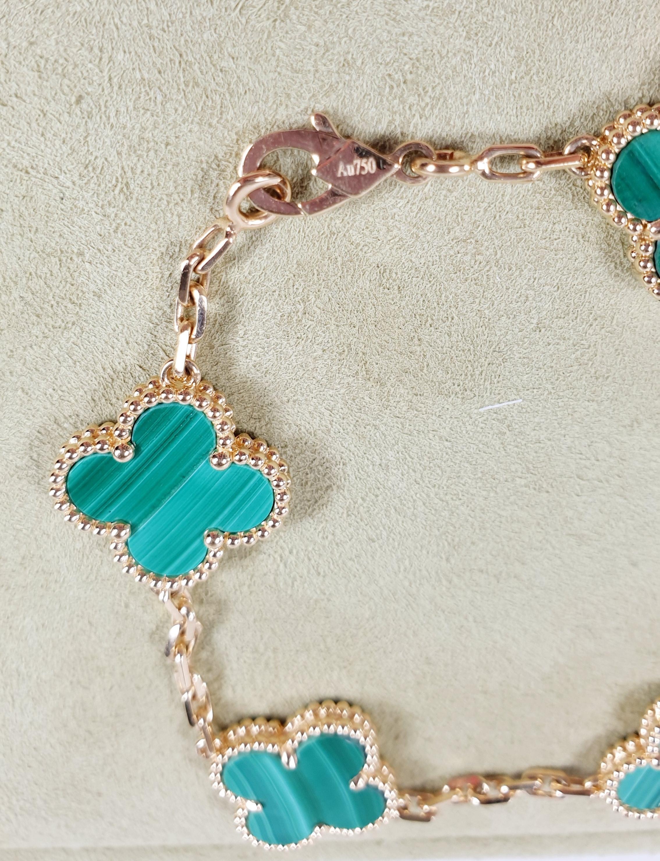 green alhambra bracelet