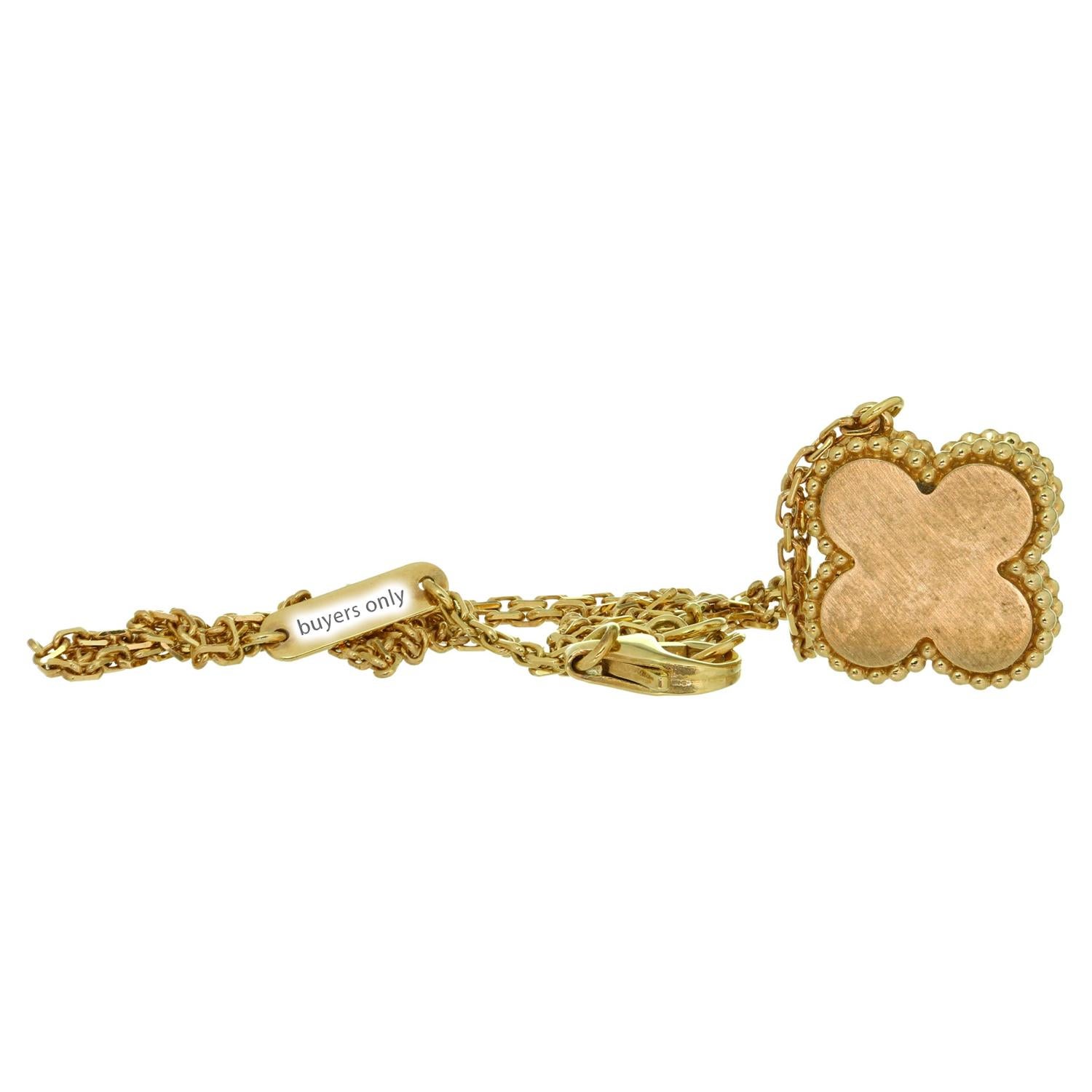 Van Cleef & Arpels: Halskette Alhambra mit Malachit-Diamant in limitierter Auflage, Limited Edition (Brillantschliff)