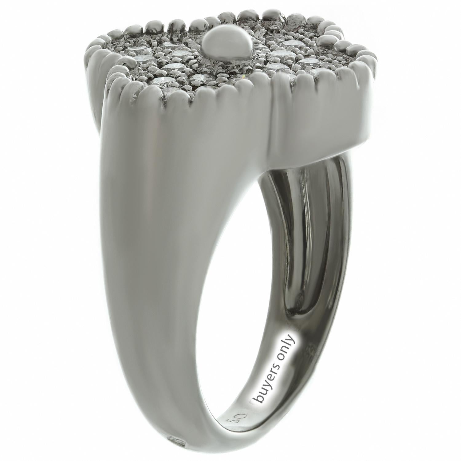 Van Cleef & Arpels Alhambra Diamond White Gold Ring 4