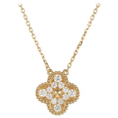 Van Cleef
Arpels Alhambra Diamond Yellow Gold Pendant Necklace Van Cleef
Arpels Alhambra Diamond Yellow Gold Pendant Necklace