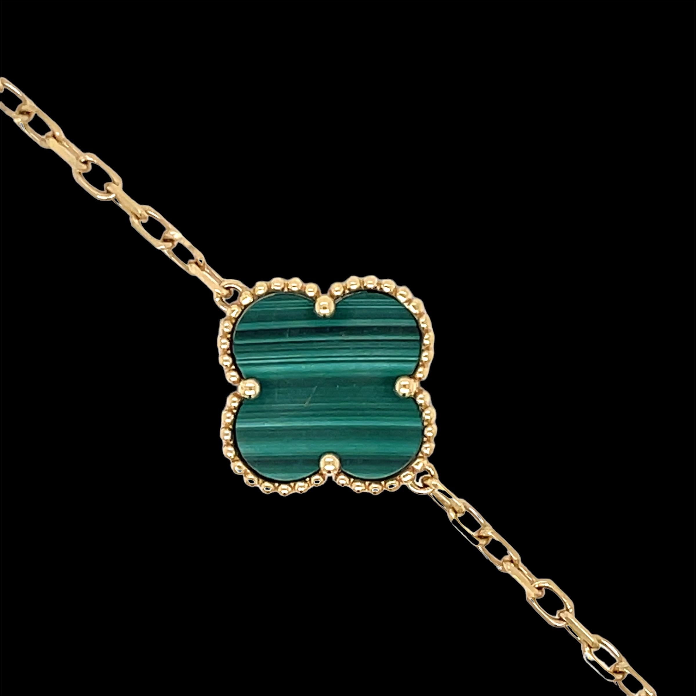 van cleef bracelet green price