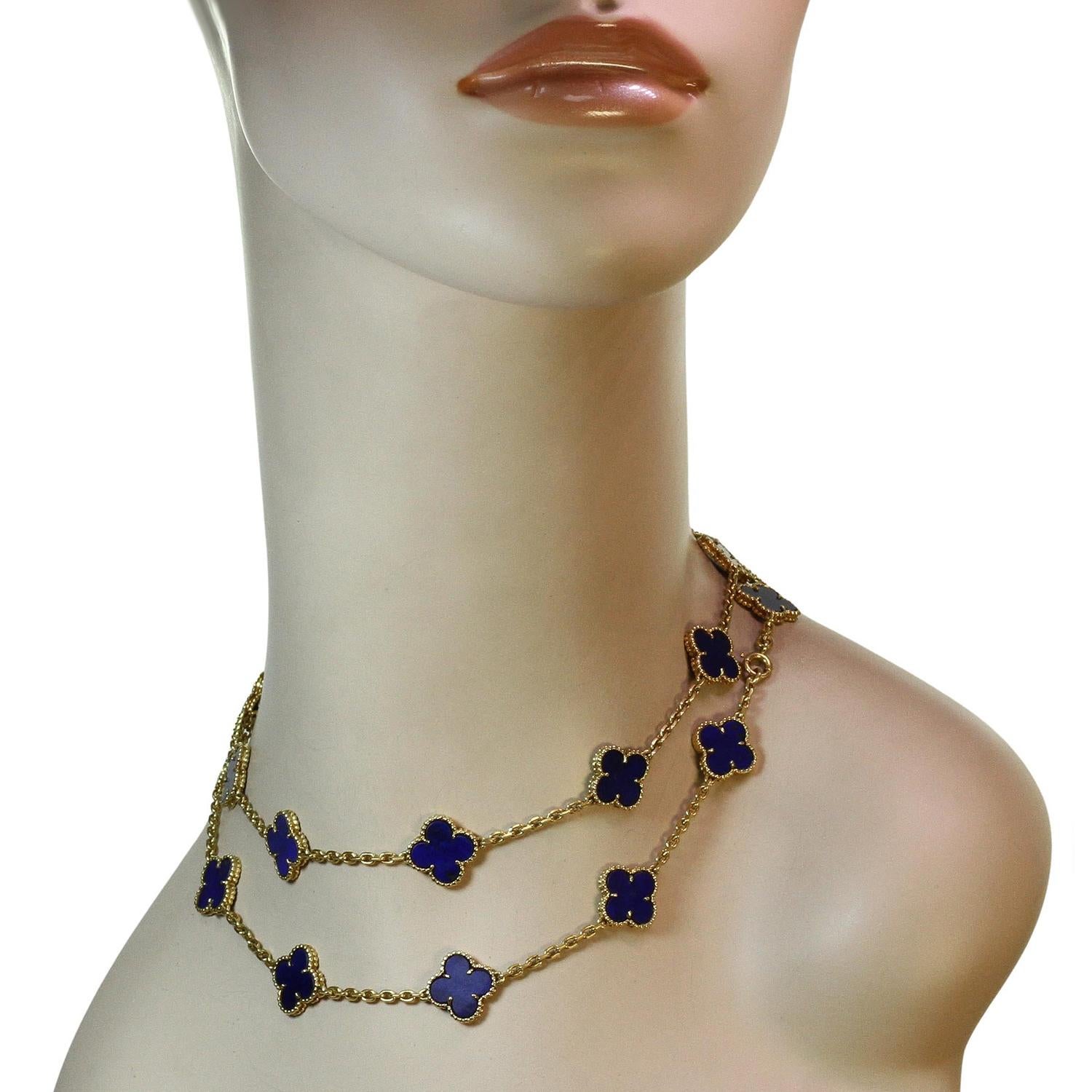blue van cleef necklace