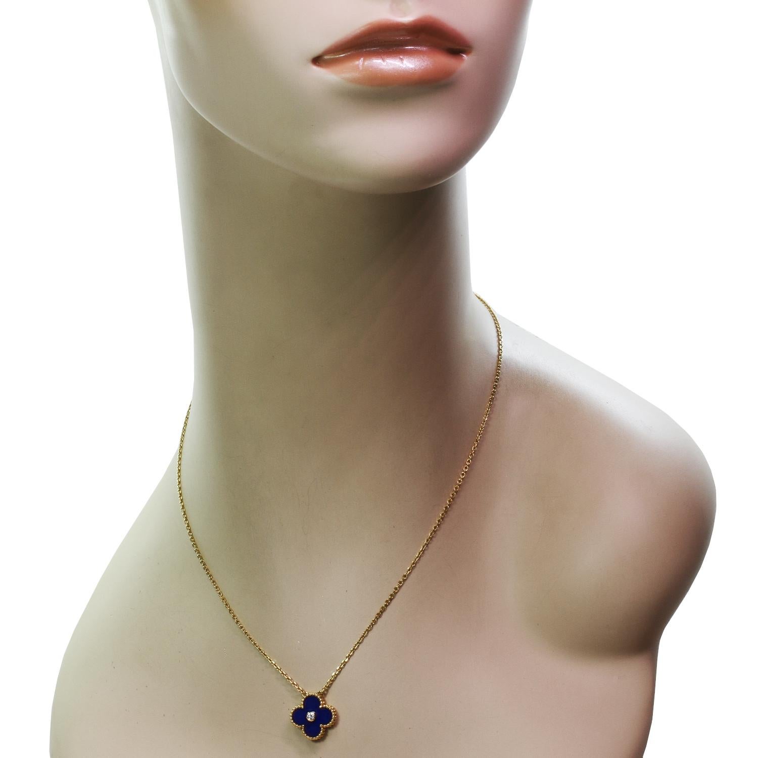 van cleef lapis lazuli necklace