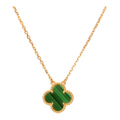 Van Cleef
Arpels Alhambra Malachite 18 Karat Yellow Gold Pendant Necklace Van Cleef
Arpels Alhambra Malachite 18 Karat Yellow Gold Pendant Necklace