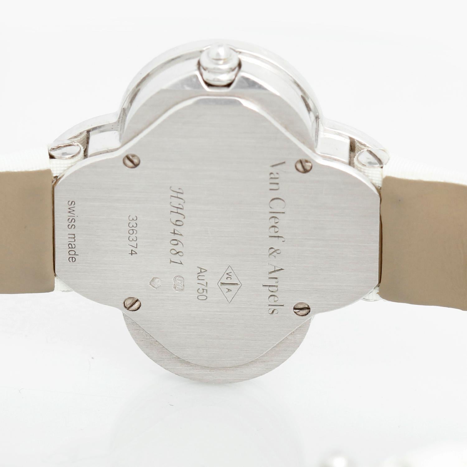 Van Cleef & Arpels Alhambra Medium White gold Ladies Watch  VCARF52700 1
