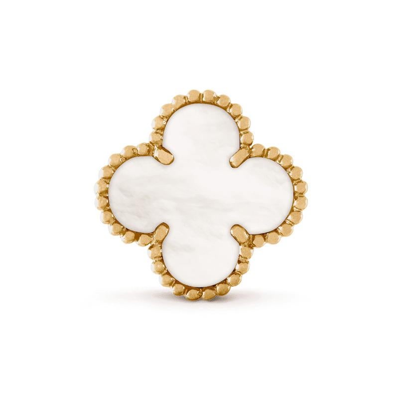 van cleef gold earrings