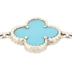 Van Cleef & Arpels Alhambra Motif Turquoise Bracelet
