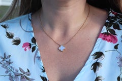 Van Cleef Arpels Alhambra Necklace . Genuine VCA 18k YG Vintage Shell Pendant