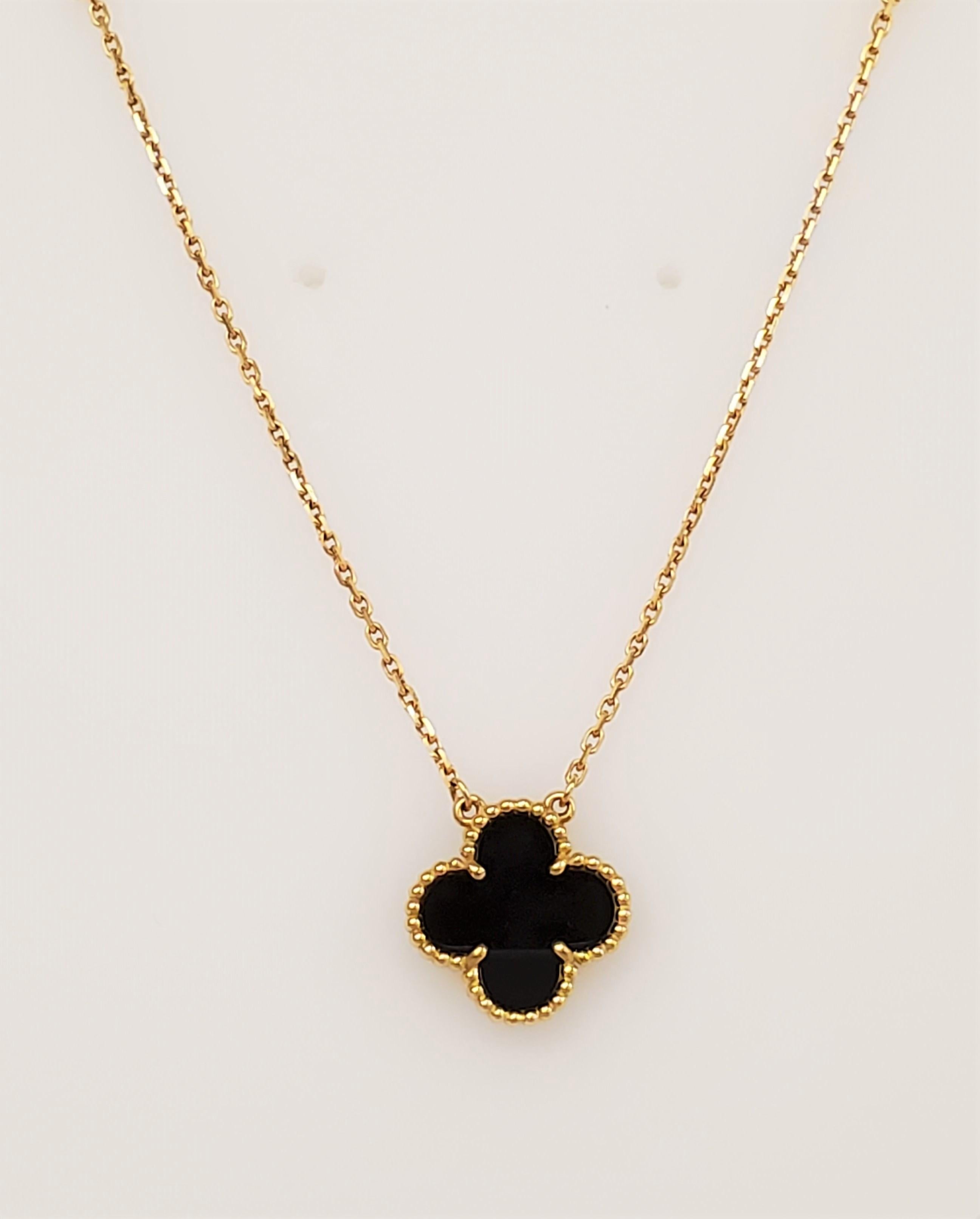 Vca Chain Van Cleef and Arpels Alhambra Pendant Necklace at 1stDibs | vcaau750 ...