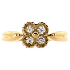 Van Cleef 
Arpels Alhambra Ring 18K Yellow Gold with Diamonds