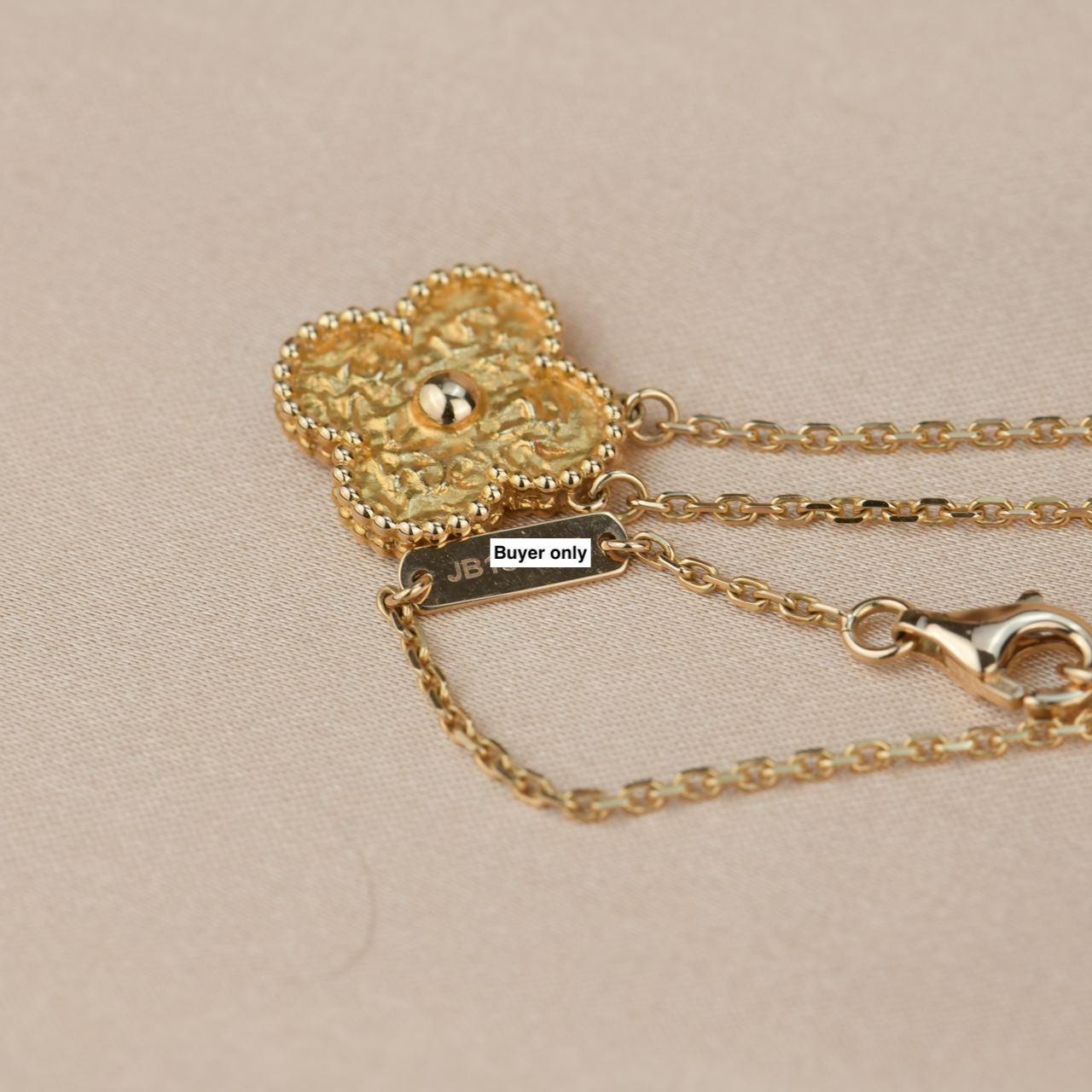 Van Cleef & Arpels Alhambra Rose Gold Pendant Necklace 3