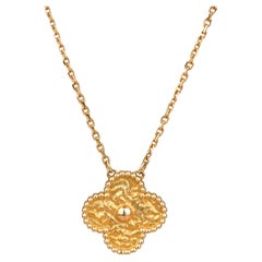 Van Cleef & Arpels Alhambra Rose Gold Pendant Necklace