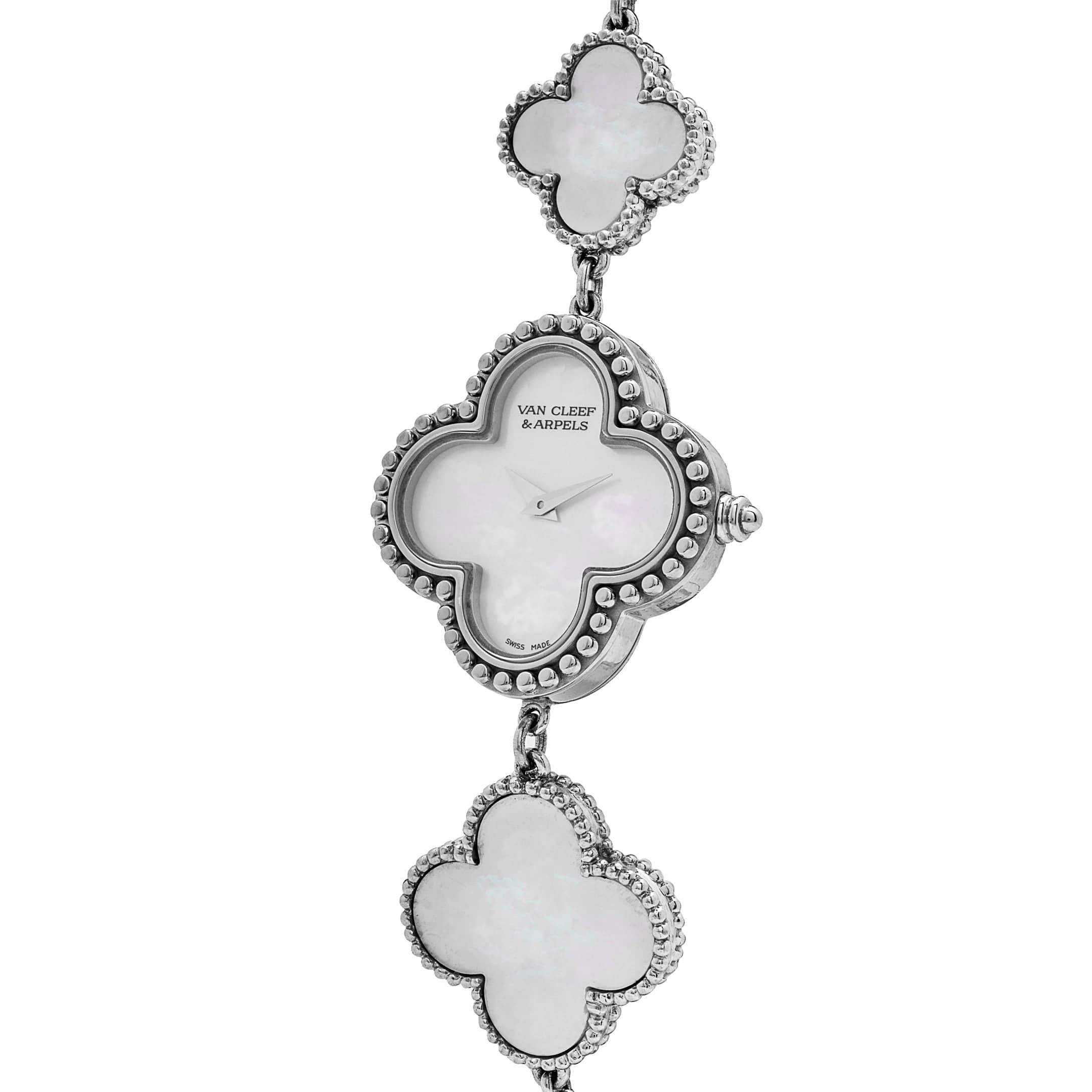Van Cleef & Arpels Alhambra VCARO40S00 Montre vintage en nacre Excellent état - En vente à New York, NY