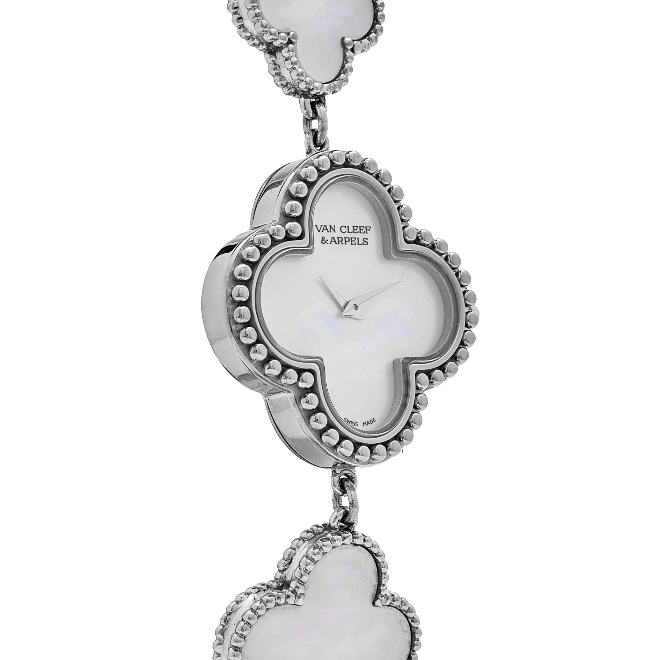 Van Cleef & Arpels Alhambra VCARO40S00 Montre vintage en nacre Pour femmes en vente