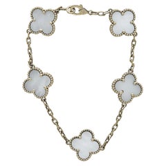 Van Cleef & Arpels Alhambra Vintage 5-Motif 18K Yellow Gold Mother-of-Pearl