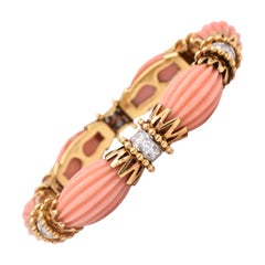 Van Cleef & Arpels Angel Coral and Diamond Bracelet