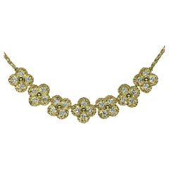Van Cleef & Arpels Arno Alhambra Diamond Yellow Gold Necklace