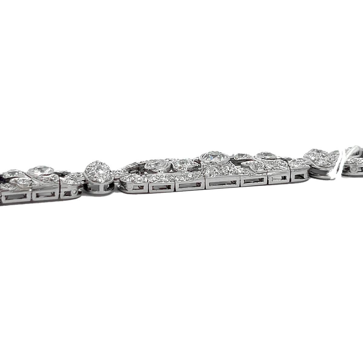 Van Cleef & Arpels Art Deco Antique Sapphire Diamond Bracelet For Sale 1